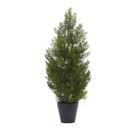 Nearly Natural 2 ft. Mini Cedar Pine Tree - Indoor and Outdoor 5469